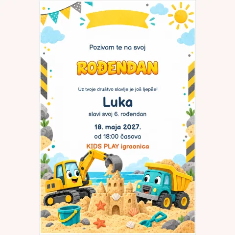 Pozivnica · Mali graditelj