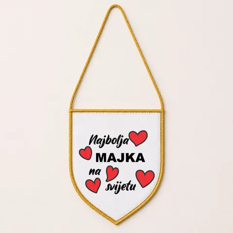 Najbolja majka na svijetu - Zastavica – izdelek sa printom