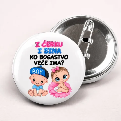 I ceru i sina ko bogastvo vece ima 2 - Bedževi