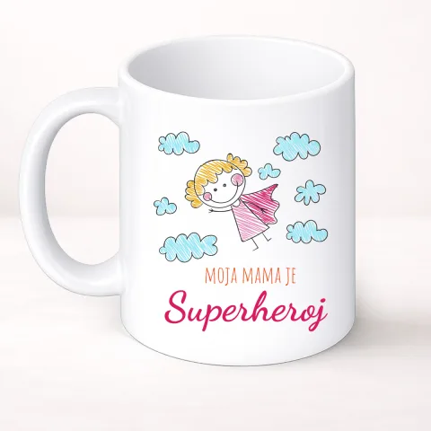Moja mama je superheroj - Šolja Classic – proizvod sa printom
