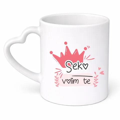 Seko volim te - Šolja srce