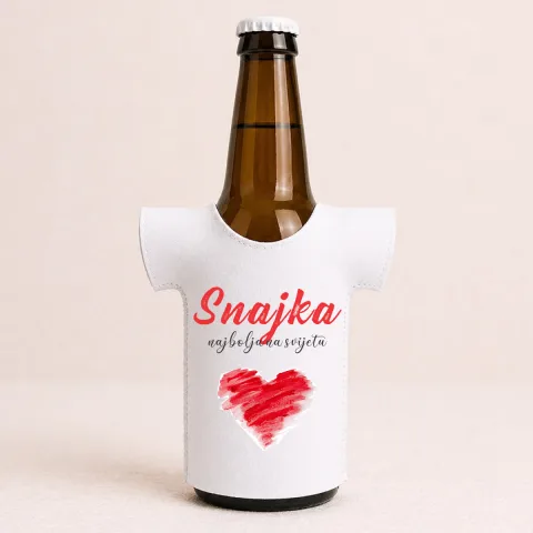 Snajka najbolja na svijetu - Majica za flaše