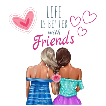 Life is better with Friends na proizvodu