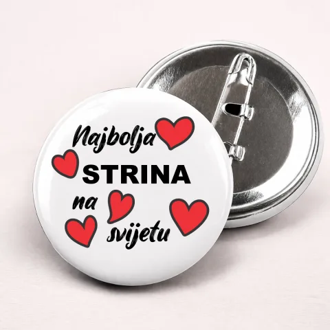 Najbolja strina na svijetu 2 - Bedževi – proizvod sa printom
