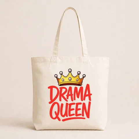 Drama qeen - Pamučni ceger – izdelek sa printom
