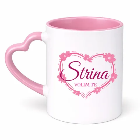Strina volim te! - Šolja Srce – proizvod sa printom