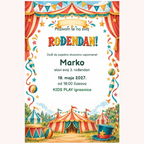 Pozivnica · Mali cirkus