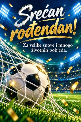 Čestitka · Srećan rođendan - Gol za sreću