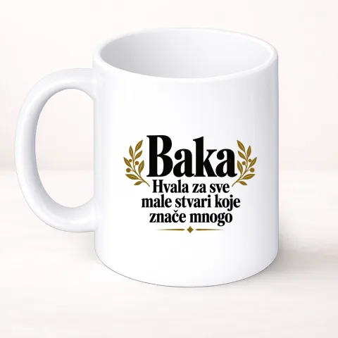 Baka — Hvala za sve male stvari koje znače mnogo - Šolja Classic