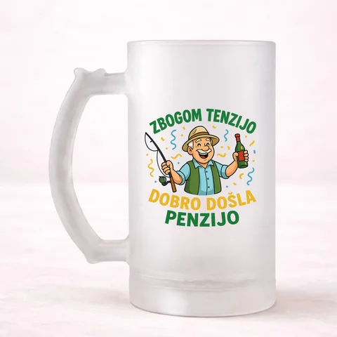 Zbogom tenzijo dobro došla penzijo 3 - Krigla – izdelek sa printom
