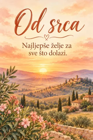 Čestitka · Od srca