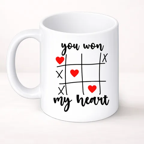 You won my heart - Šolja Classic – izdelek sa printom