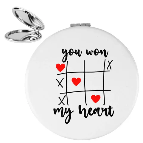 You won my heart - Ogledalce – izdelek sa printom