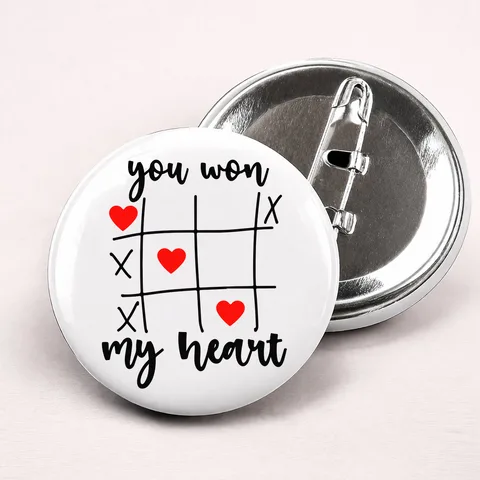 You won my heart - Bedževi – izdelek sa printom