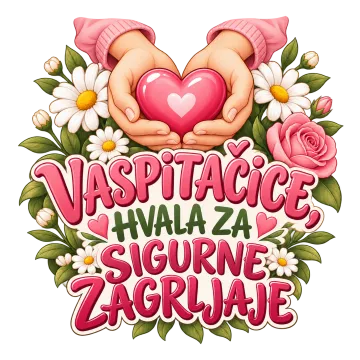 Vaspitačice, hvala za sigurne zagrljaje na proizvodu