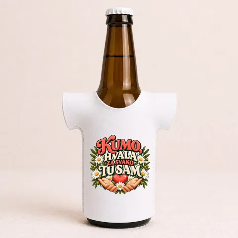 Kumo, hvala za svako tu sam - Majica za flaše
