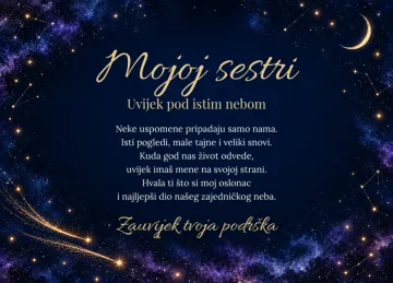 Sestra · Pod istim nebom · Foto kamen na proizvodu
