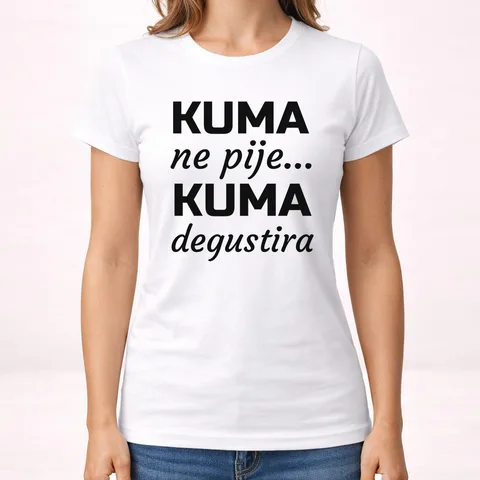 Kuma ne pije, kuma degustira - Majica - Ženska