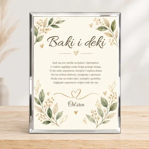 Baki i deki · Foto staklo – uspravno