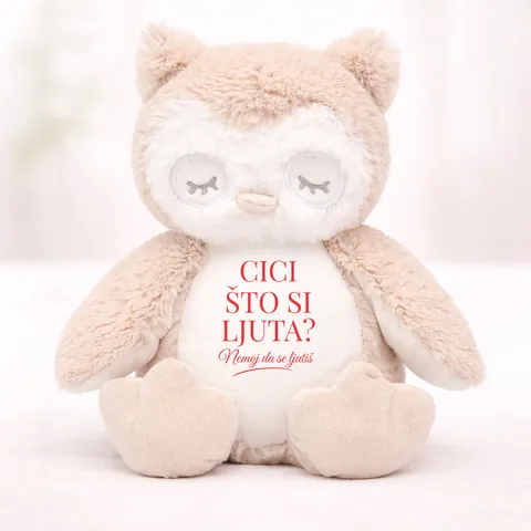 Cici što si ljuta? - Plišana igračka - Sova