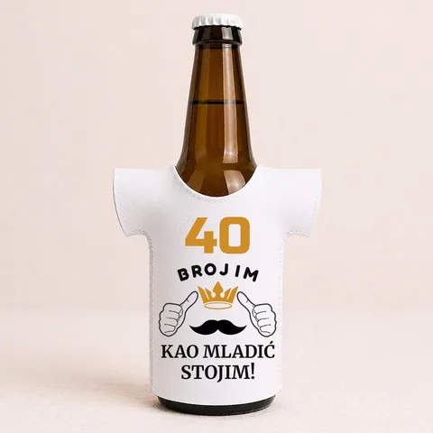 XX brojim kao mladić stojim - Majica za flaše
