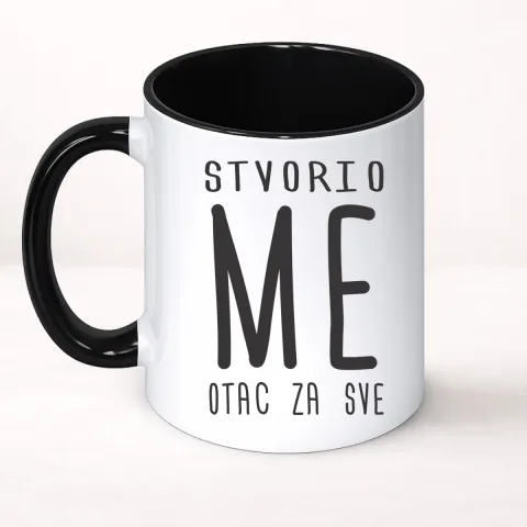 Stvorio me otac za sve - Šolja Classic – proizvod sa printom