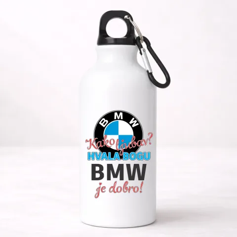 Kako ljubav Hvala bogu BMW je dobro - Aluminijumska boca – proizvod sa printom