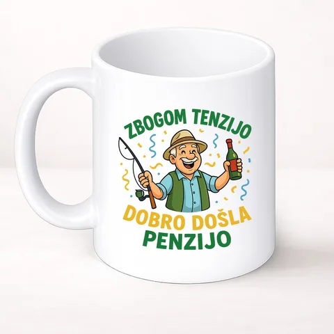 Zbogom tenzijo dobro došla penzijo 3 - Šolja Classic – izdelek sa printom