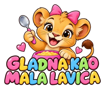 Gladna kao mala lavica na proizvodu
