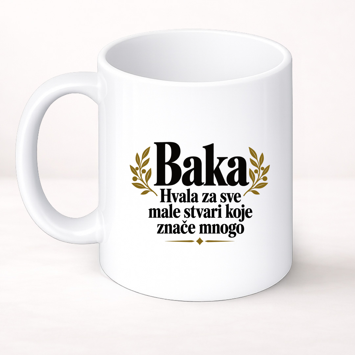 Baka — Hvala za sve male stvari koje znače mnogo - Šolja Classic – prikaz proizvoda