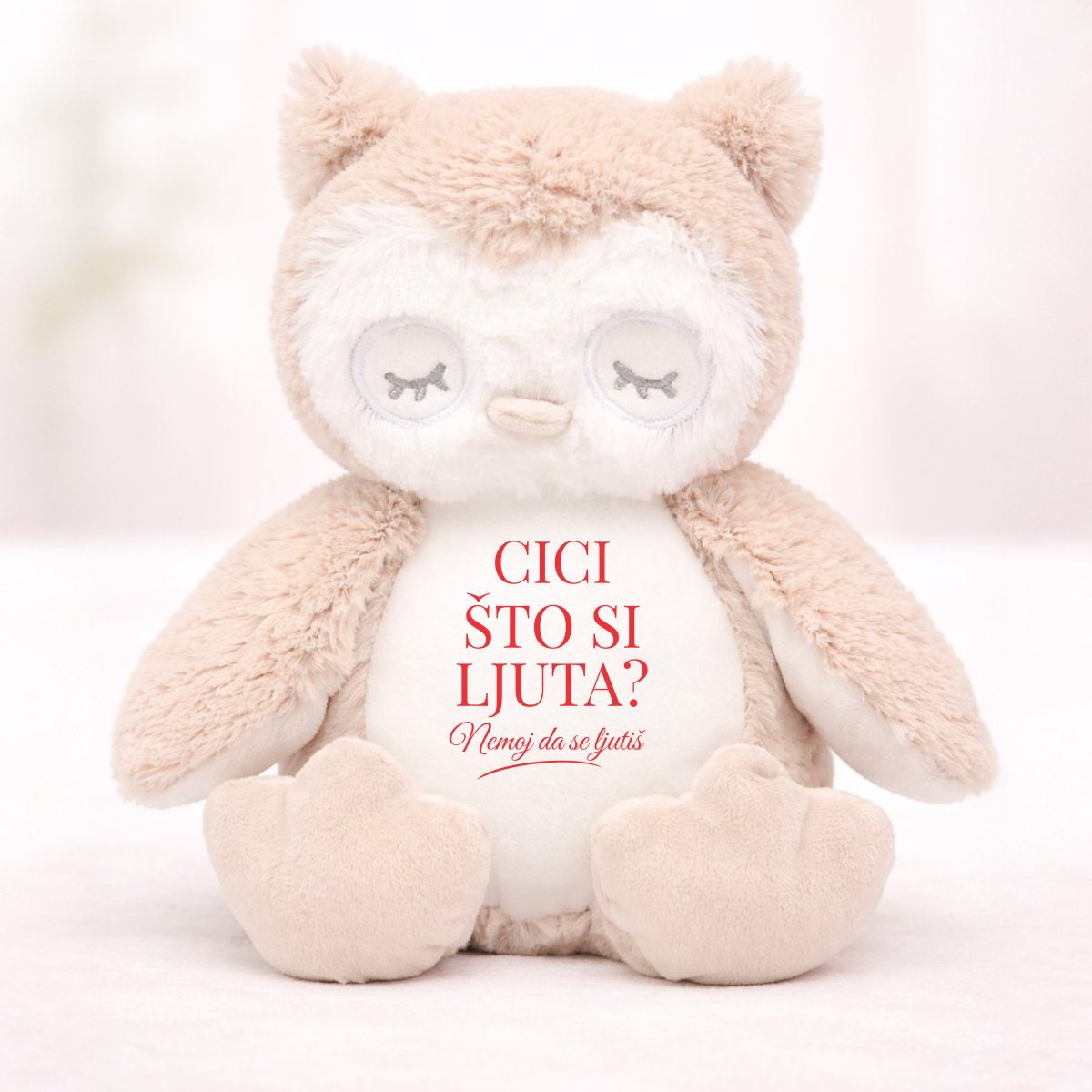 Cici što si ljuta? - Plišana igračka - Sova – prikaz proizvoda