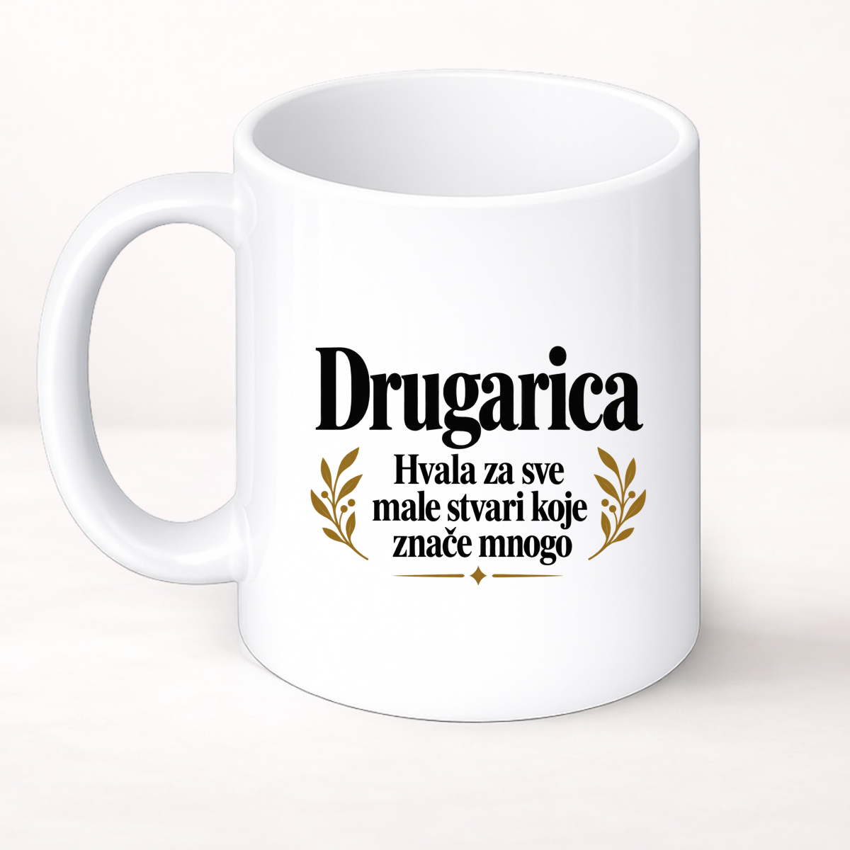 Drugarica — Hvala za sve male stvari koje znače mnogo - Šolja Classic – prikaz proizvoda