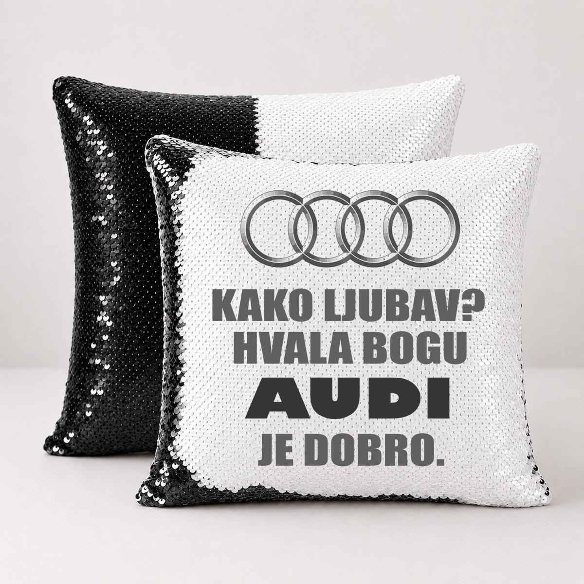 Kako ljubav? Hvala bogu AUDI je dobro - Jastuk magični – prikaz izdelka