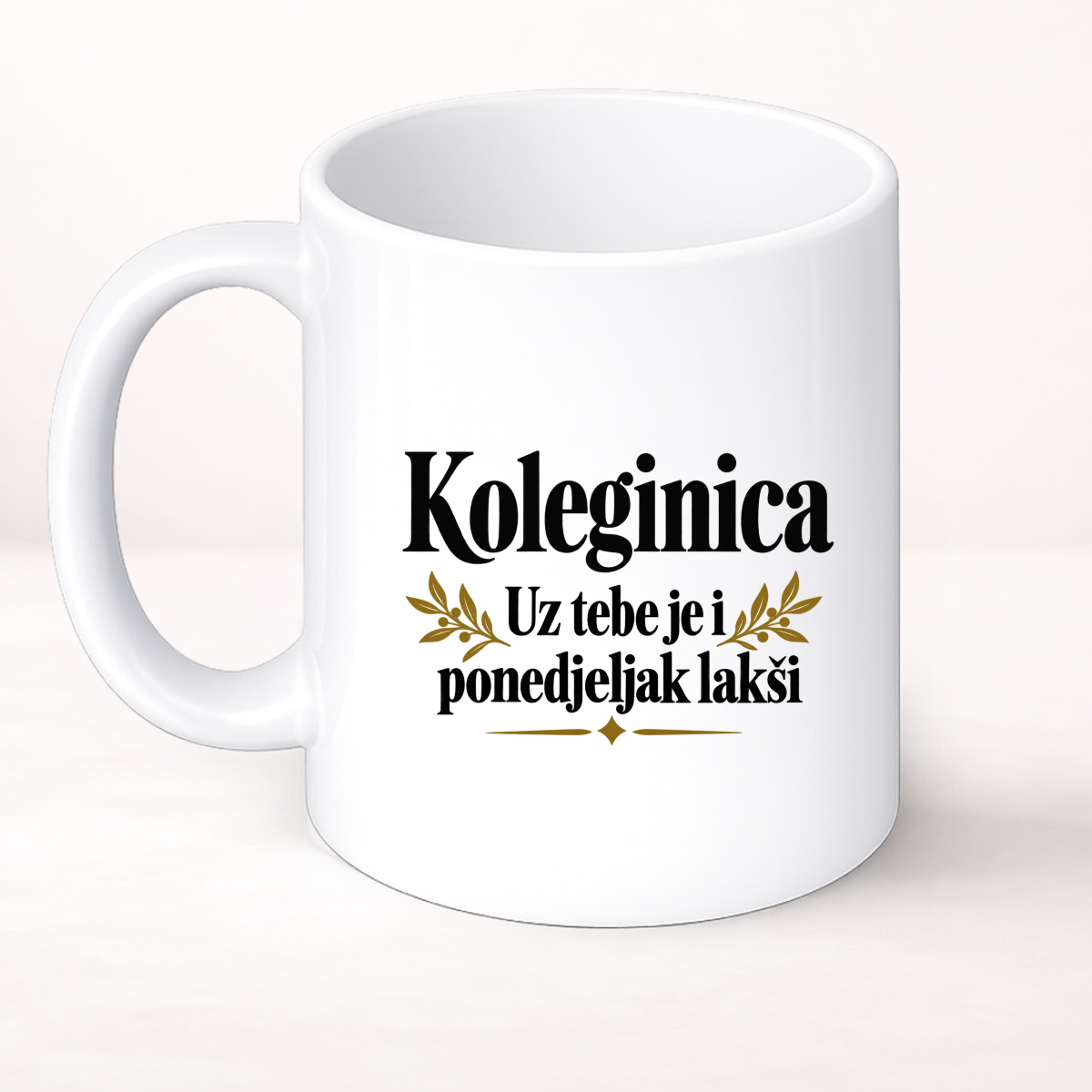 Koleginica — Uz tebe je i ponedjeljak lakši - Šolja Classic – prikaz izdelka