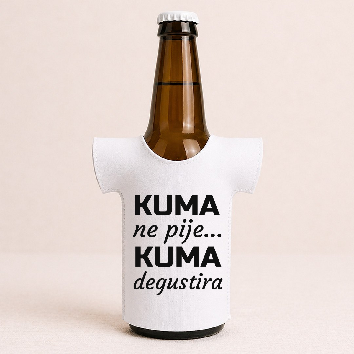 Kuma ne pije, kuma degustira - Majica za flaše – prikaz izdelka