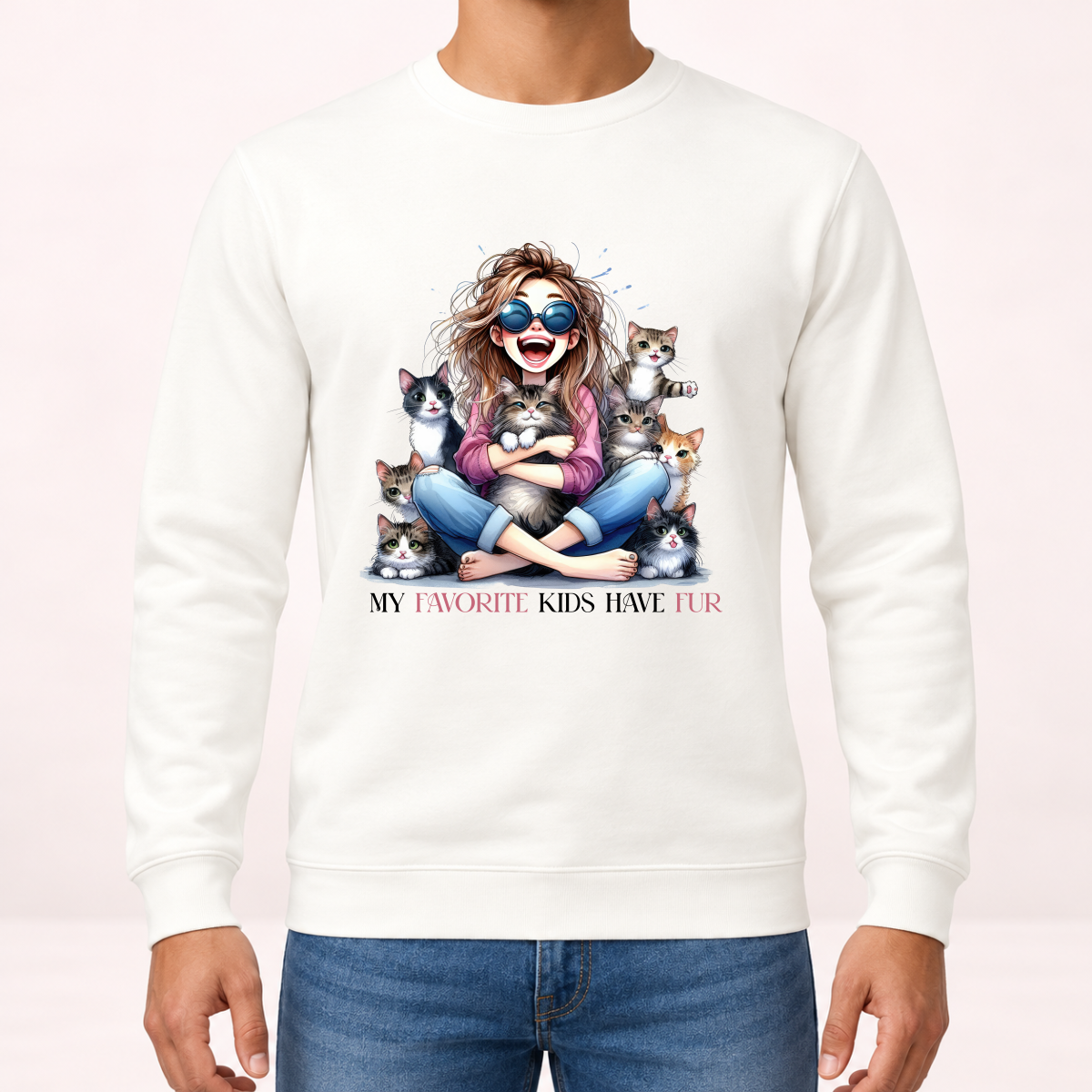 My favorite kids have fur - Dukserica – prikaz proizvoda