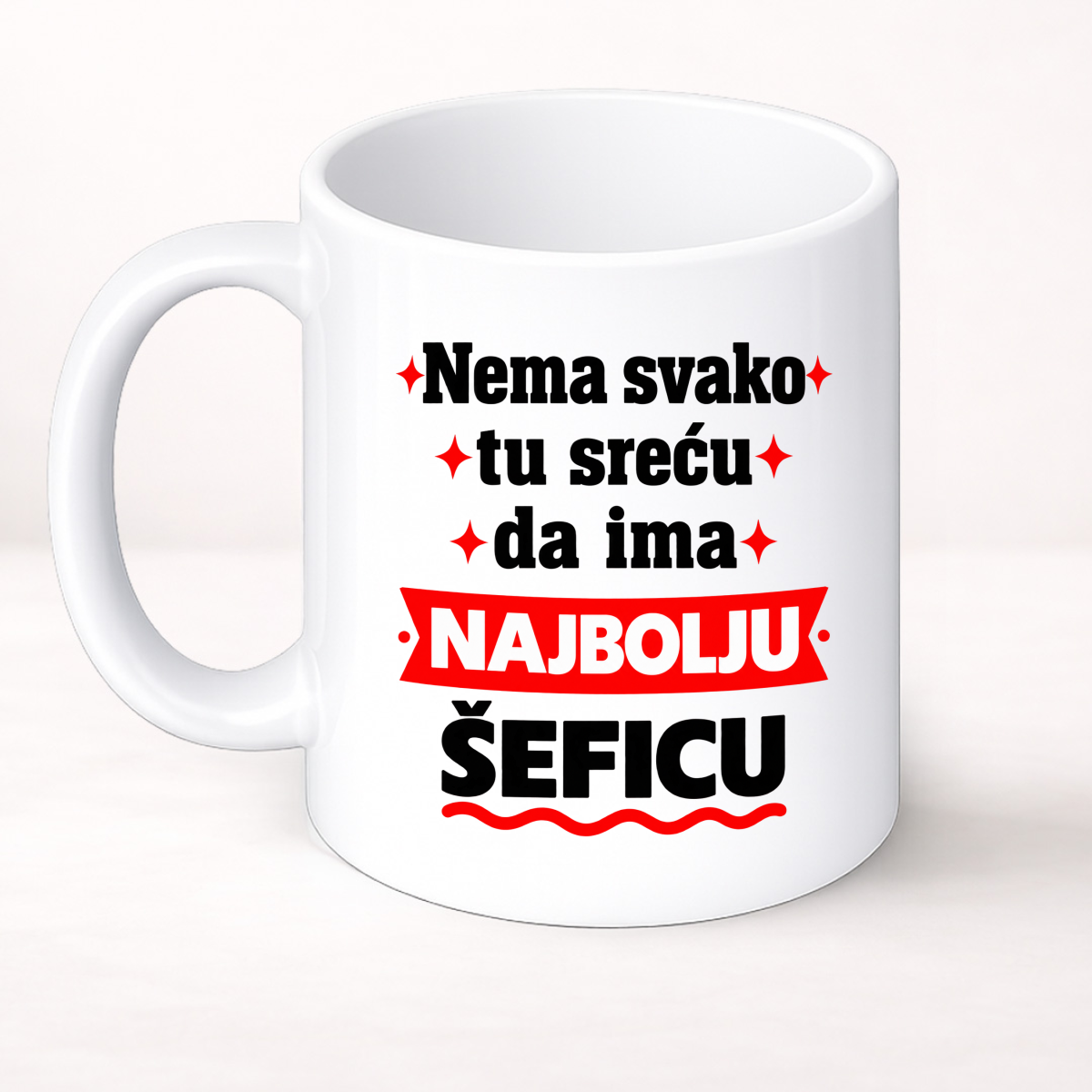 Nema svako tu sreću da ima najbolju šeficu - Šolja Classic – prikaz proizvoda