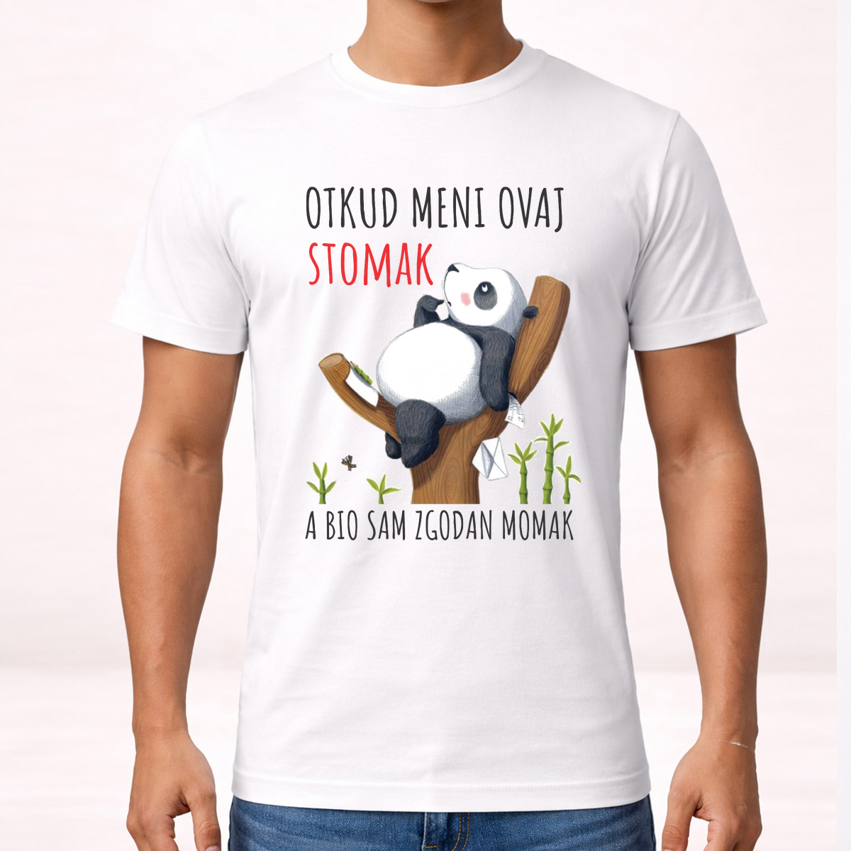 Otkud meni ovaj stomak a bio sam zgodan momak - Majica – prikaz izdelka