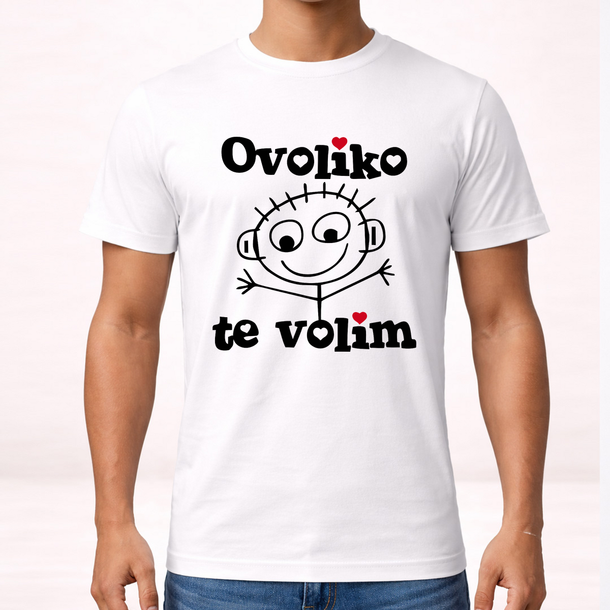 Ovoliko te volim - On - Majica – prikaz proizvoda