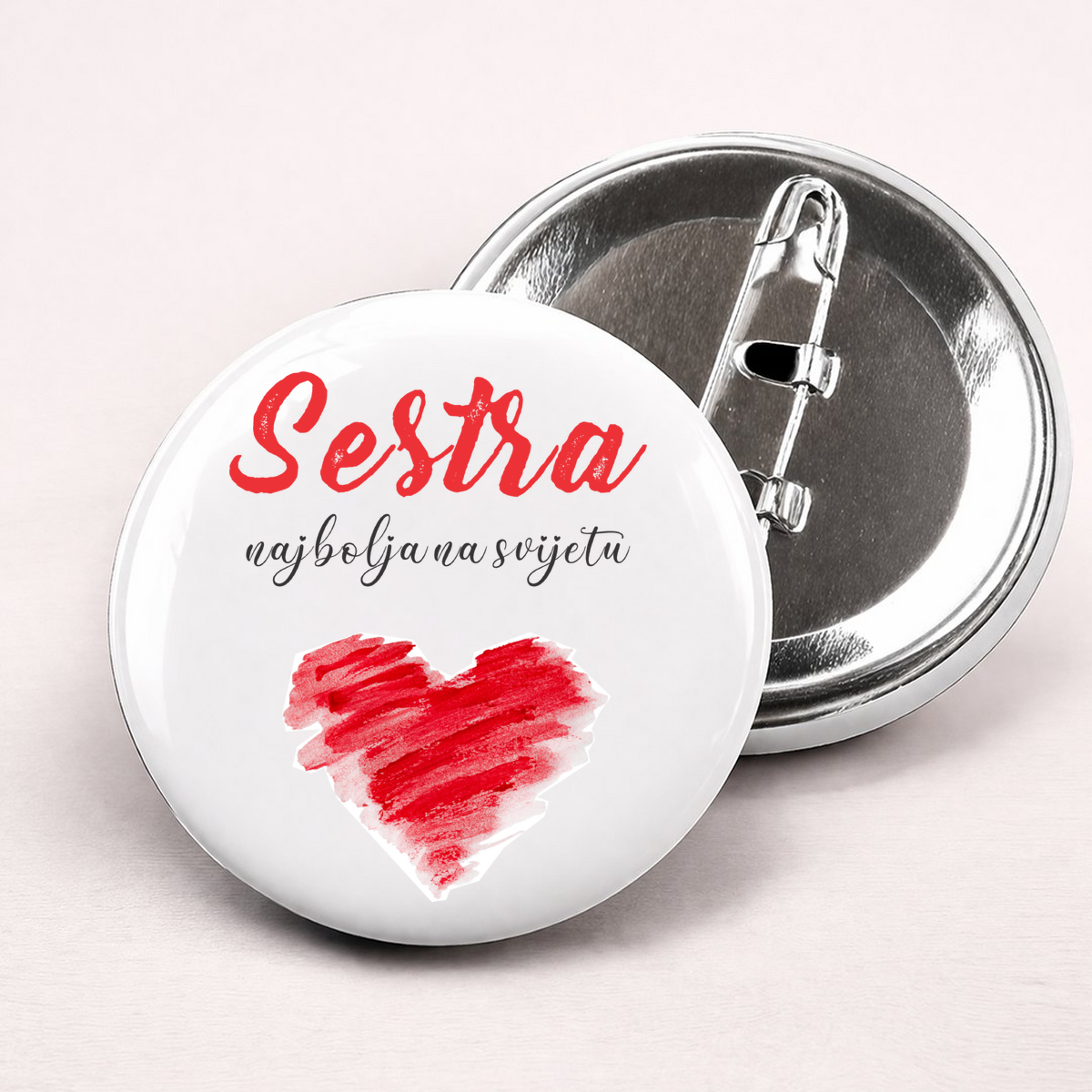 Sestra najbolja na svijetu - Bedževi – prikaz proizvoda