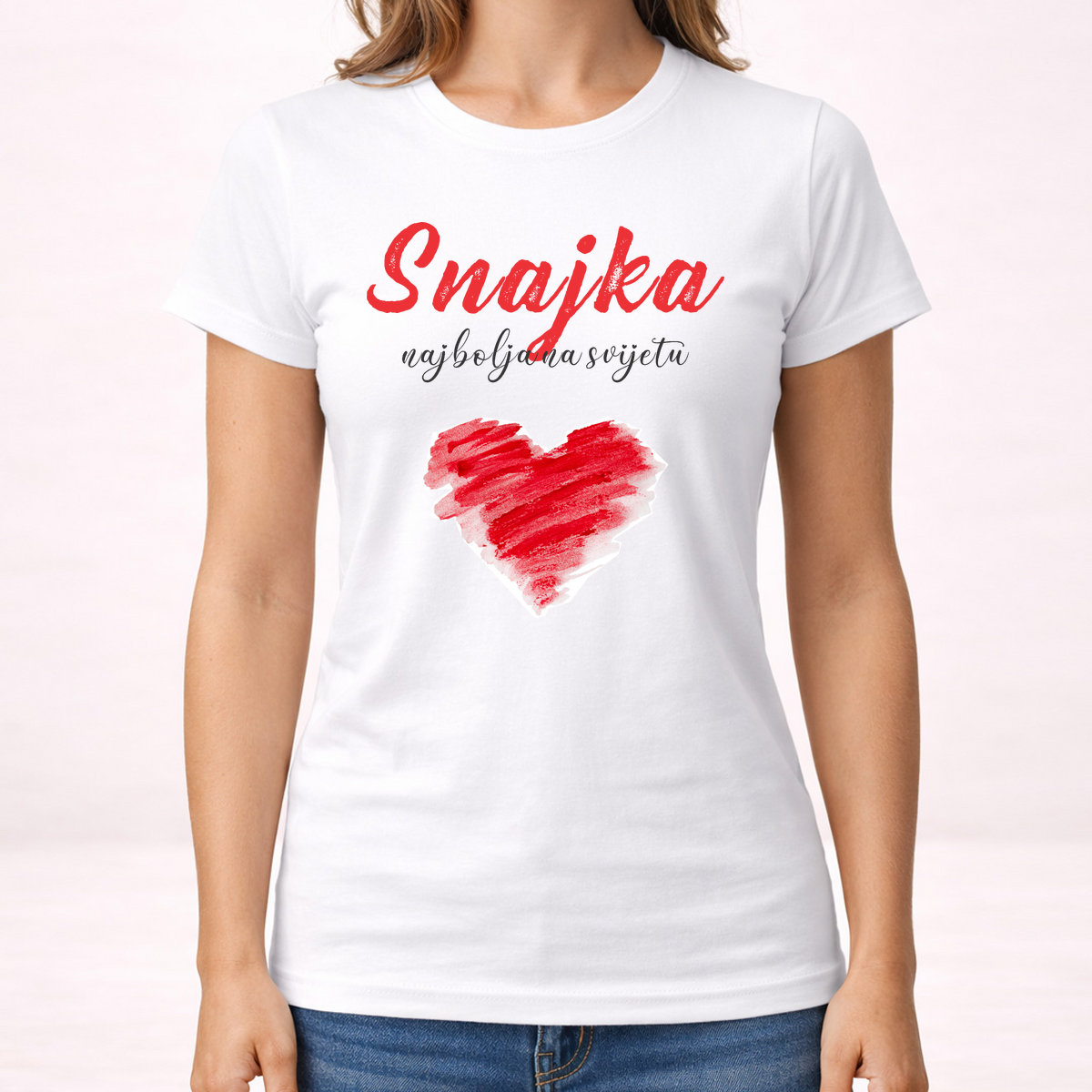 Snajka najbolja na svijetu - Majica - Ženska – prikaz izdelka