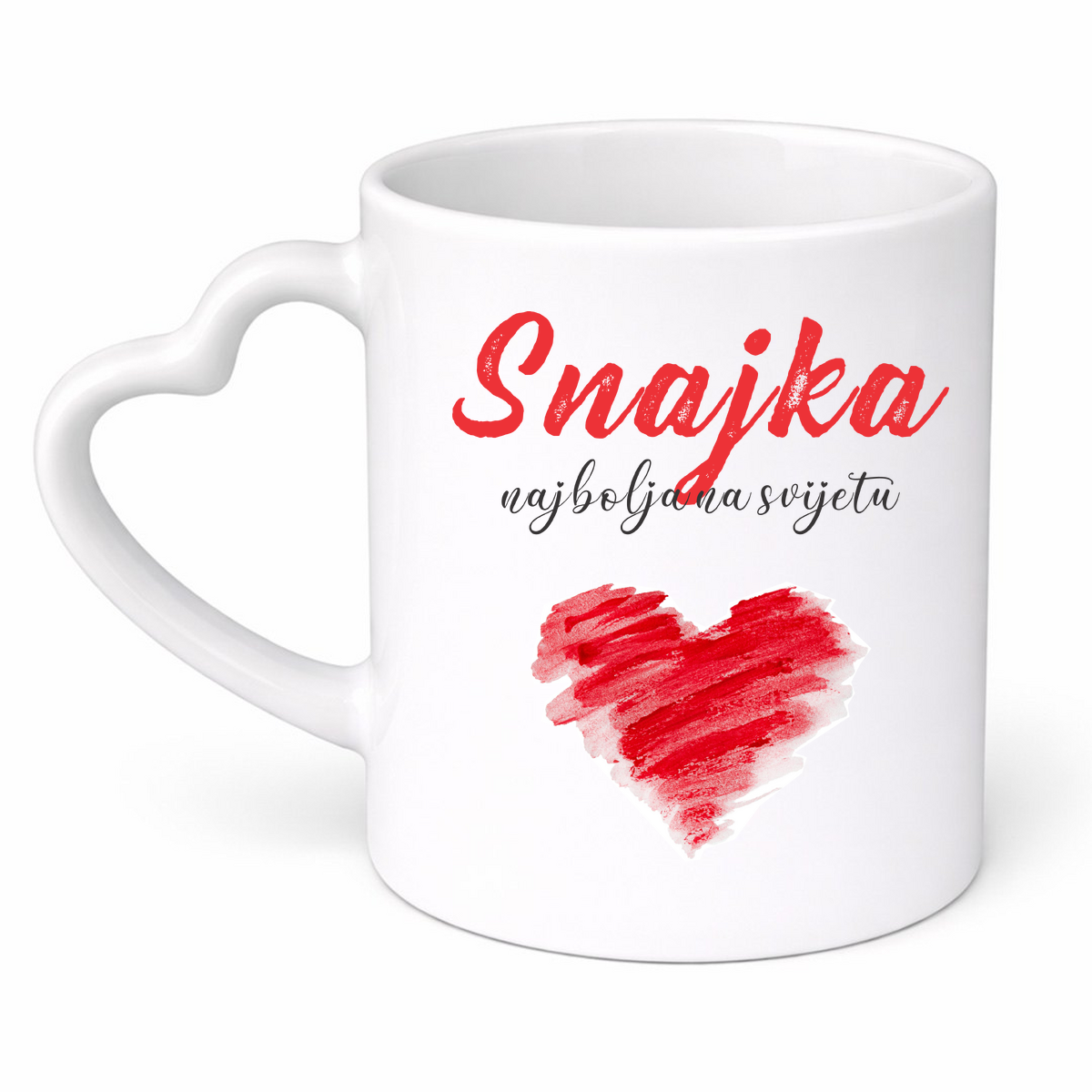 Snajka najbolja na svijetu - Šolja srce – prikaz proizvoda