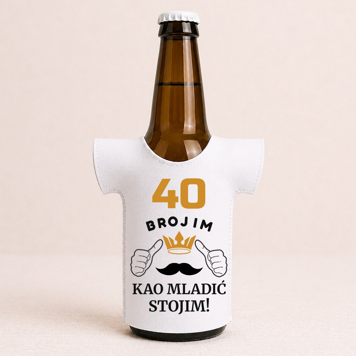 XX brojim kao mladić stojim - Majica za flaše – prikaz proizvoda