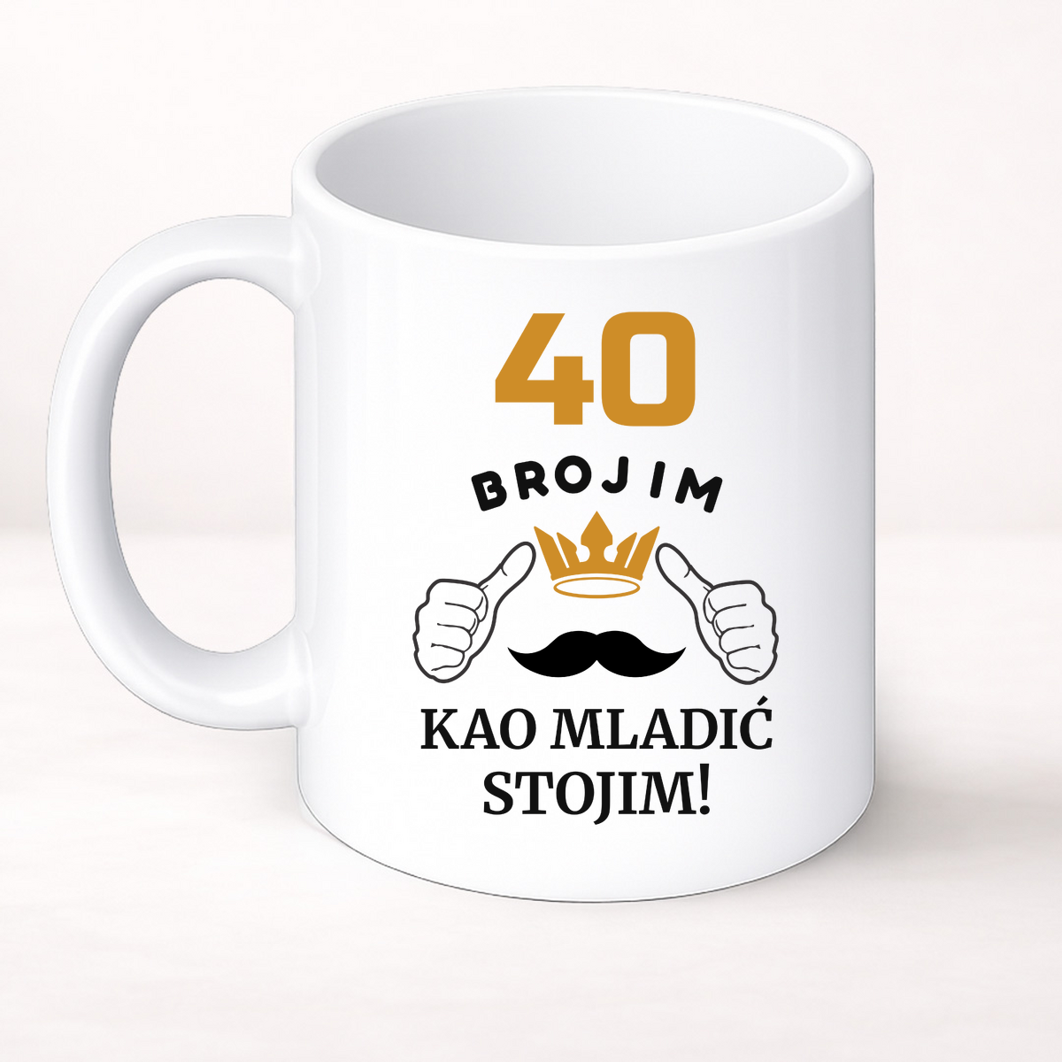 XX brojim kao mladić stojim - Šolja Classic – prikaz proizvoda