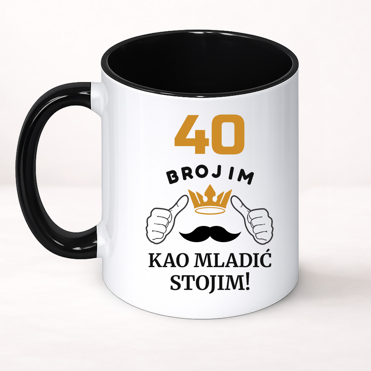 XX brojim kao mladić stojim - Šolja Classic – prikaz proizvoda