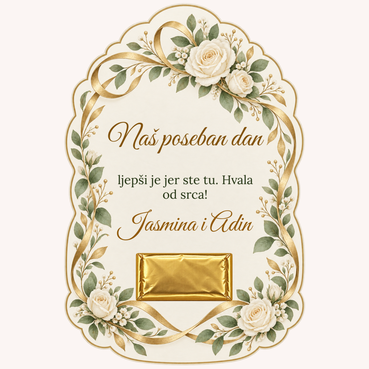Zahvalnica · Vječna uspomena – prikaz proizvoda