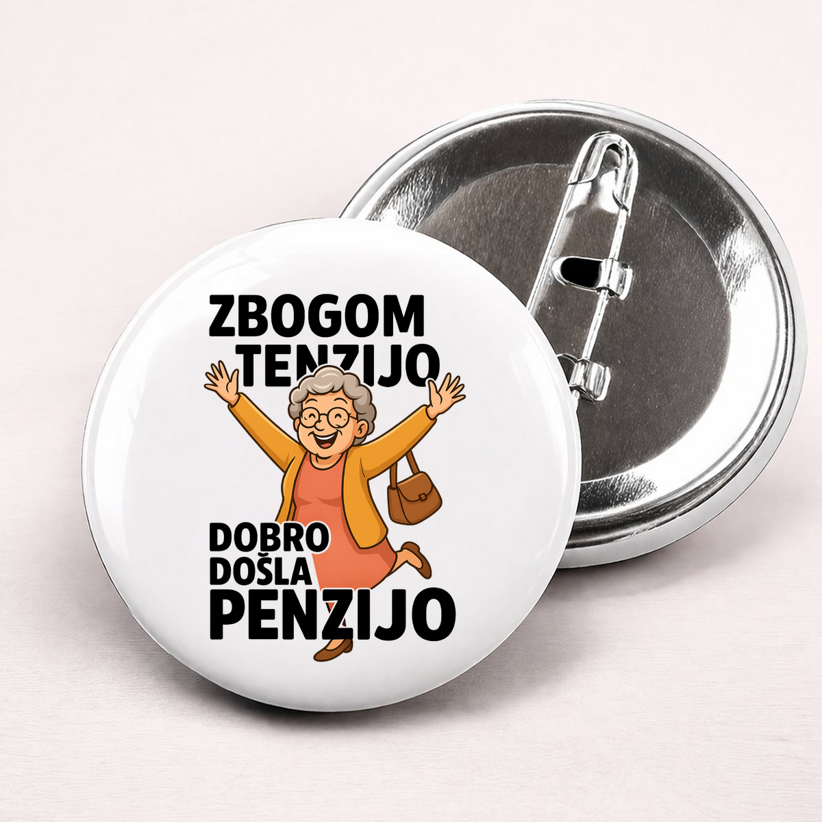 Zbogom tenzijo dobro došla penzijo 2 - Bedževi – prikaz izdelka