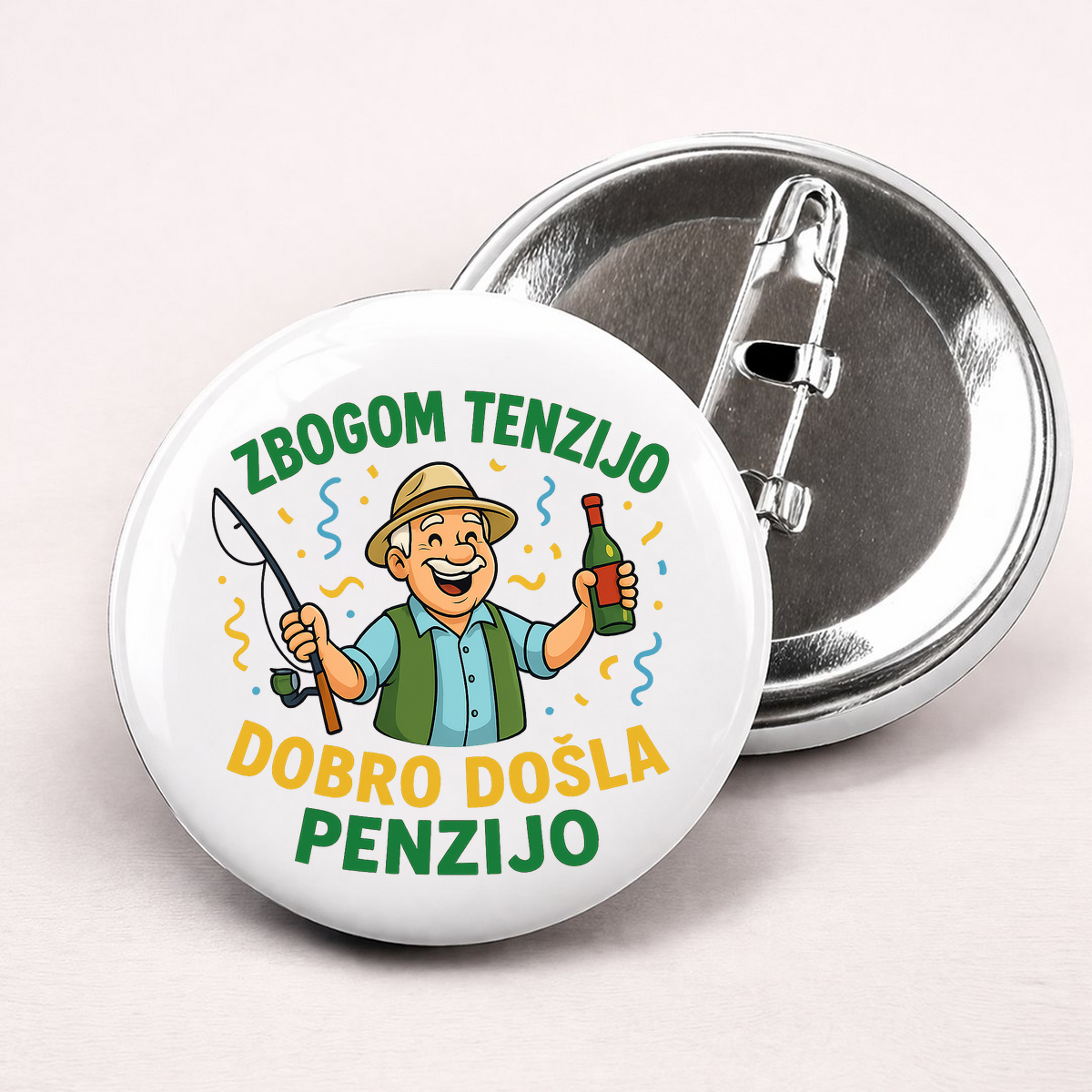 Zbogom tenzijo dobro došla penzijo 3 - Bedževi – prikaz proizvoda